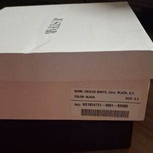 JustFab Over The Knee Black Cara Heeled Boots